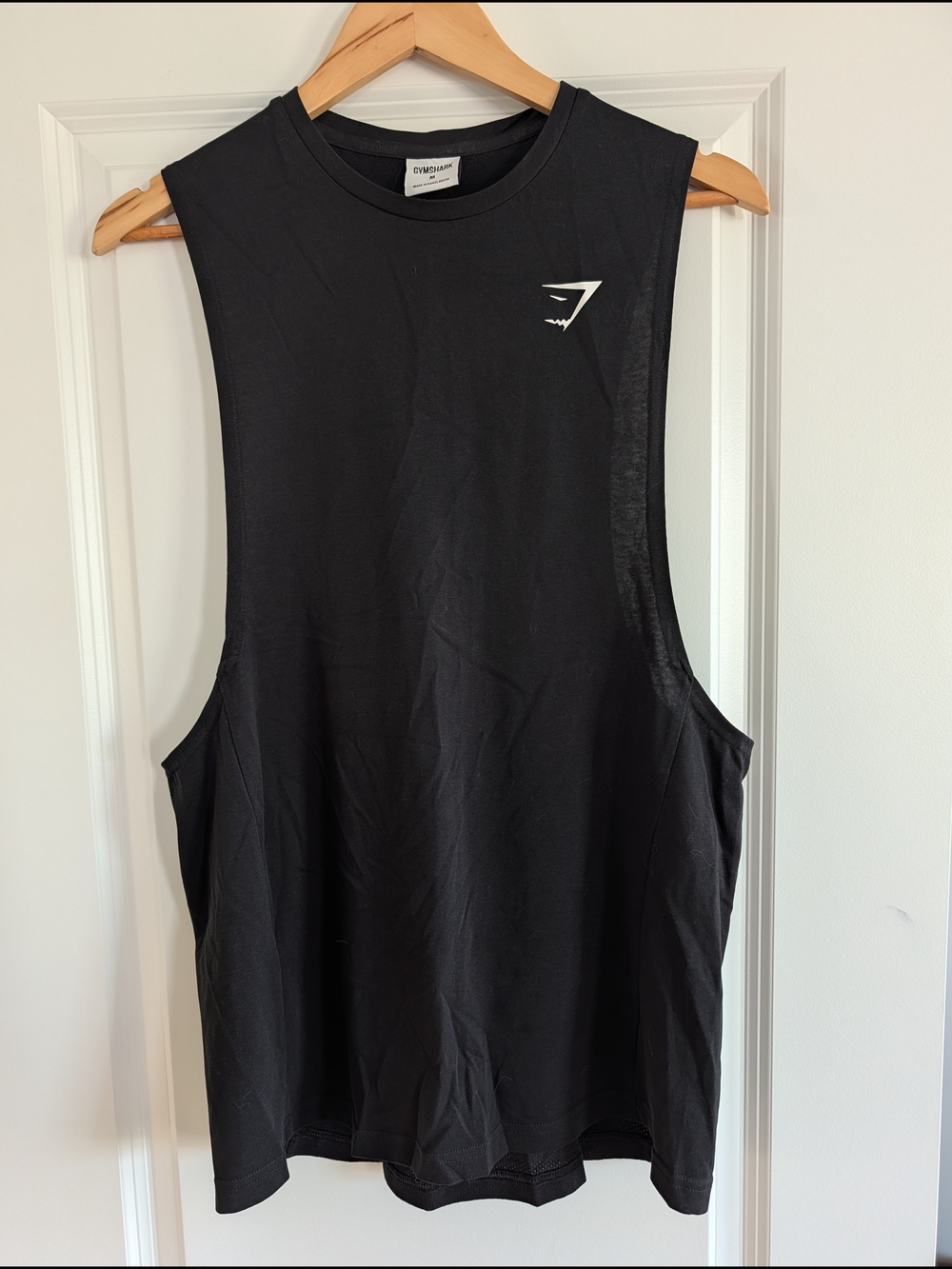 Gymshark Black Muscle Tank Top - Long